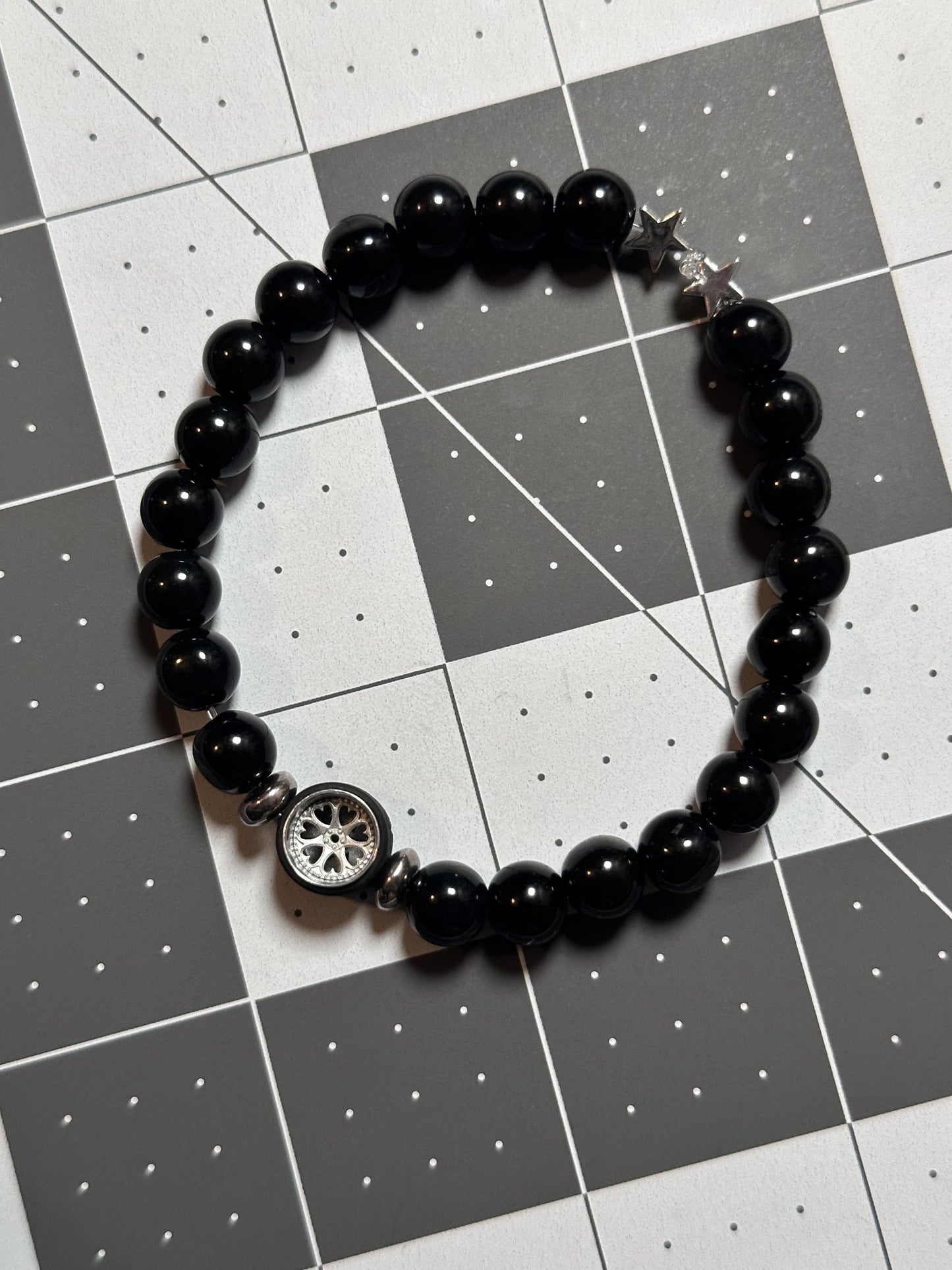 Silver Heart Wheels Bracelet!
