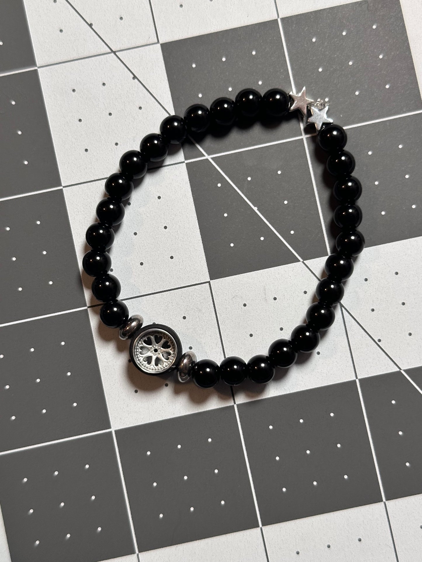 Silver Heart Wheels Bracelet!